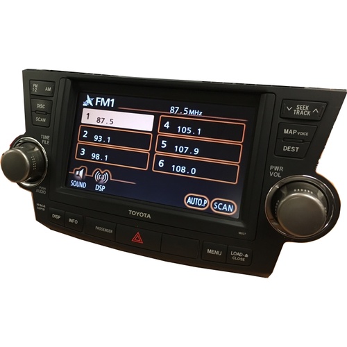 TOYOTA KLUGER STEREO RADIO REPAIR SERVICE 2007 - 2013